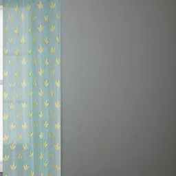 Aura Turquoise Blue Floral Sheer Window-picture-34