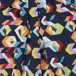 Absorbing Geometric Print Crepe Top image 3