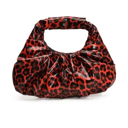 CORSICA Women Red & Black Printed PU Structured Handheld Bag-picture-40