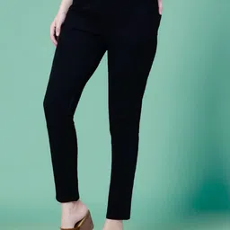 DressBerry Women Lean Regular Fit High-Rise Stretchable Jeans-image-47