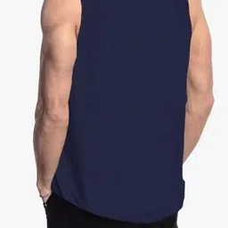 WOOSTRO Pack Of 2 Printed Cotton Innerwear Vests RS26 (ENJOY NAVY)(HARD NAVY) image 3