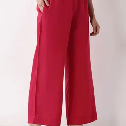 Biba Women Plus Size Solid Straight Palazzos image 3