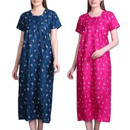 FIRST SLEEP Printed Maxi Nightdress image 5