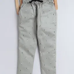 BAATCHEET Kids Unisex Printed Pure Cotton Mid-Rise Track Pants-picture-41