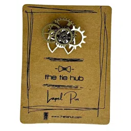 The Tie Hub Gold-Toned Plated Brass Lapel Pin Brooch image 3