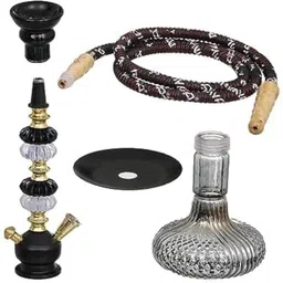 all.nation.impex Premium Designer Crystal Style 18 inch Glass Hookah image 3