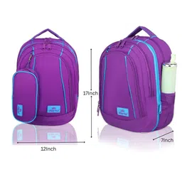 ECHOBOOMERS Unisex Colourblocked Backpack with Zip Pouch image 4
