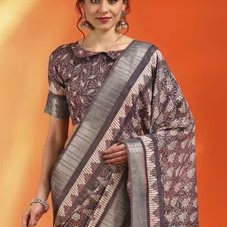 Mitera Ethnic Motifs Silk Cotton Sungudi Saree image 3