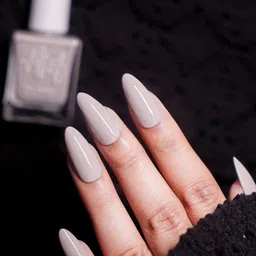 nails & more Gel Shine Argan Oil Glossy Long-Wearing Nail Polish - 10 ml Dim Grey 49 image 3