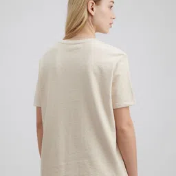 Pepe Jeans Women Applique Embroidered Pure Cotton T-shirt image 3