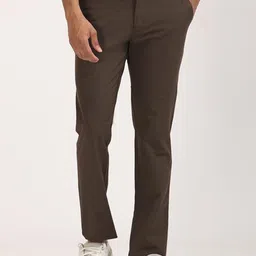 Indian Terrain Men Urban Tapered Fit Mid-Rise Trousers-picture-19