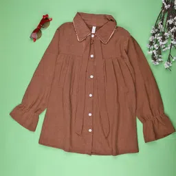 V-Mart Girls Solid Georgette Shirt Style Top-picture-15