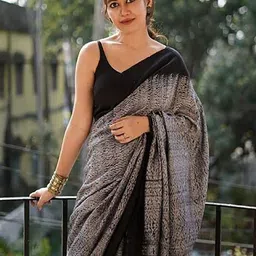 BerMondsey Solid Chanderi Saree image 4