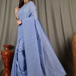 Brynbrit Woven Design Pure Cotton Saree-image-60