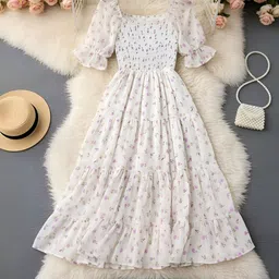 PTVIZE Georgette A-Line Dress-picture-18