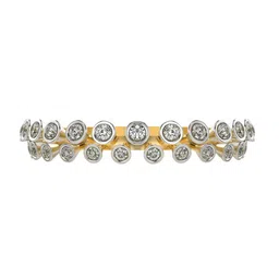 VALANOVA Sterling Silver Gold Plated Diamond Ring-picture-15