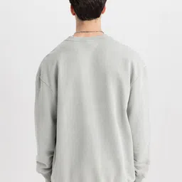DeFacto Men Speckled Printed  Cotton Pullover image 4