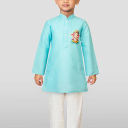 JBN Creation Boys Ethnic Motifs Printed Kurta with Pyjamas-picture-36