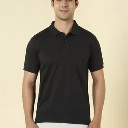 Allen Solly Men Solid Polo Collar Regular Fit T-shirt image 1