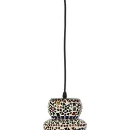 1ST TIME White & Red Textured Self Assembly Bell Ceiling Lamp-image-91
