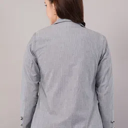 Purple State Slim-Fit Single Breasted Formal Blazer image 3