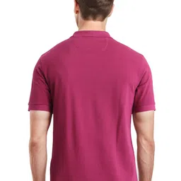 RARE RABBIT Men Solid Polo Collar Cotton T-shirt image 5