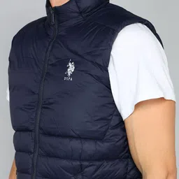 u.s. polo assn. Men Solid Quilted Jacket image 5