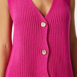 Happiness istanbul Self-Design Sweater Vest image 3