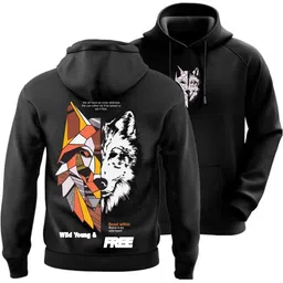 Cloroot Men Printed Hooded Sweatshirt image 3