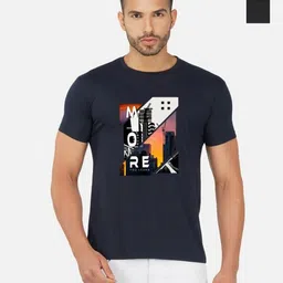 GLOBAL NOMAD Men 2 Printed Bio Finish Applique T-shirt-picture-19