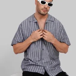 Underrated Club Men Opaque Striped Casual Shirt-picture-6