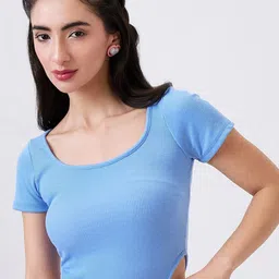 SZN Ribbed Scoop Neck Cut-Out Knits Fitted Crop Top-picture-38