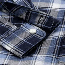 Allen Solly Junior Boys Slim Fit Opaque Checked Casual Shirt image 2