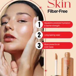 Colors Queen Hollywood Flawless Filter Long-Lasting Foundation - 35 ml - Natural Caramel image 2