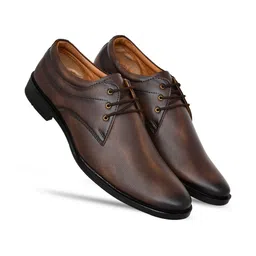 BELLION Men Pointed Toe Lace-Ups Formal Oxfords-image-16