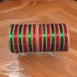 SHRASHTI Multi Glass Artificial Stones & Beads Bangle-picture-34