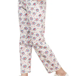 YK Girls Pack Of 4 Printed Cotton Lounge Pants image 3