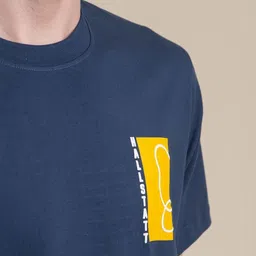 Hallstatt Life Men V-Neck Extended Sleeves Applique T-shirt image 2