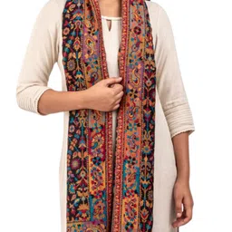Naureen Floral Woven Design Shawl image 3