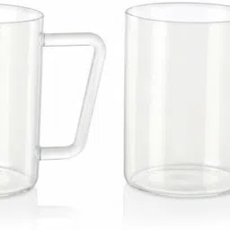borosil Vision Grande Glass Beer, Set of 2 - Freezer Proof, 500 ml Glass Beer Mug image 3