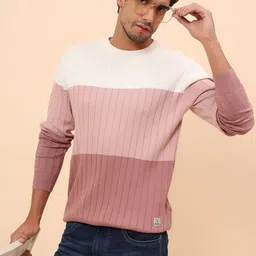 Cantabil Men Colourblocked Pullover-picture-21