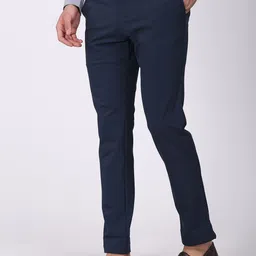 Indian Terrain Men Urban - C Tapered Fit Plain Formal Trousers image 2