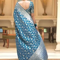 priyashi Ethnic Motifs Zari Art Silk Handloom Banarasi Saree image 4