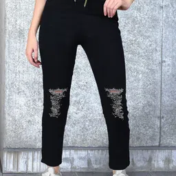 Ira Collections Women Comfort Relaxed Fit Mid-Rise Highly Distressed Stretchable Jeans-picture-22