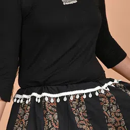 Saro Jaipur Women Printed Pure Cotton Flared Maxi Skirts image 2