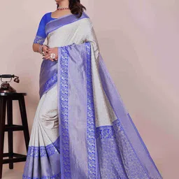 Moda Rapido Woven Design Zari Silk Cotton Saree image 2