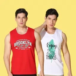 WOOSTRO Men Typography 2 Printed Raw Edge Slim Fit T-shirt image 3