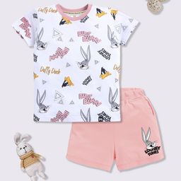 YK X Minute Mirth Boys Looney Tunes Printed Pure Cotton T-shirt with Shorts-picture-18