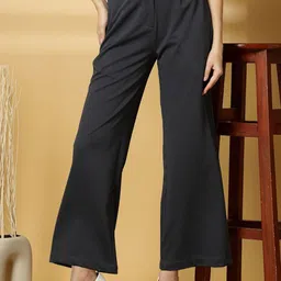 OOMPH! FACTOR Women Relaxed Pleated Trousers-image-15