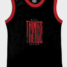 Zoom Minimondo Kids Pack Of 3 Printed Cotton Tank Vests image 5